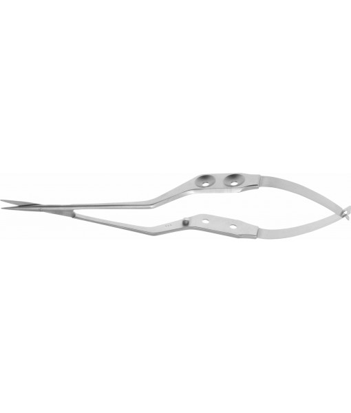 ELCON YASARGIL MICRO DISSECTING SCISSORS 200MM, STRAIGHT, BLUNT, BAYONET, HOLE HANDLE St