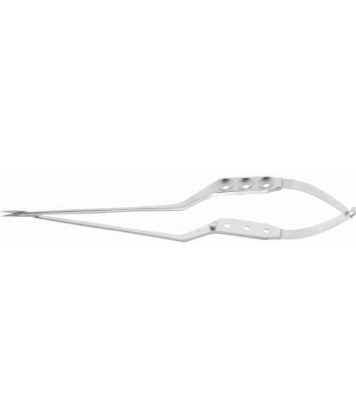 ELCON YASARGIL MICRO SCISSORS 245MM, CURVED, POINTED, BAYONET, HOLE HANDLE St