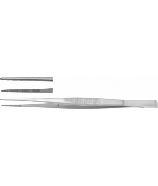 ELCON TAYLOR DISSECTING FORCEPS 180MM, STRAIGHT, WIDTH 1,5MM WITH DISSECTOR END