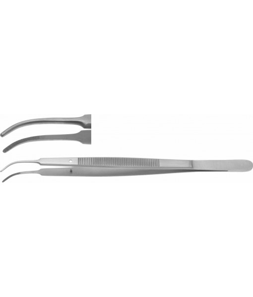 ELCON GERALD DISSECTING FORCEPS 180MM, CURVED