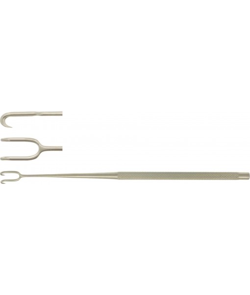 ELCON JOSEPH DOUBLE HOOK 160MM, 2 PRONGS, WIDTH 5MM, SHARP