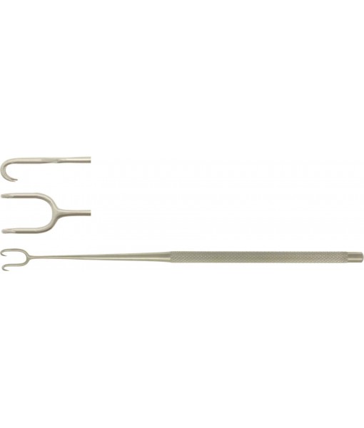 ELCON JOSEPH DOUBLE HOOK 160MM, 2 PRONGS, WIDTH 7MM, SHARP