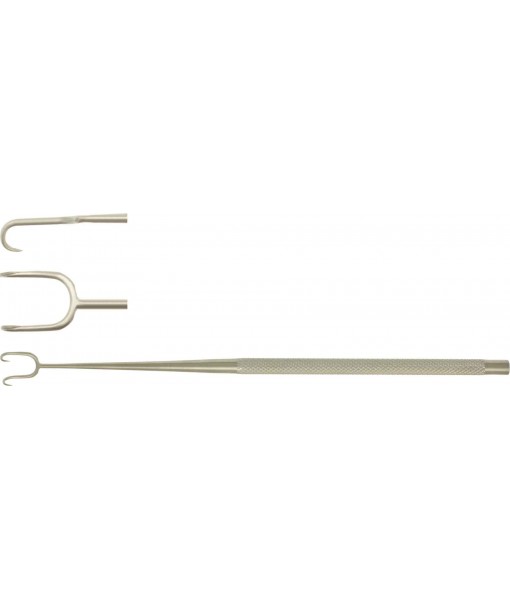 ELCON JOSEPH DOUBLE HOOK 160MM, 2 PRONGS, WIDTH 10MM, SHARP