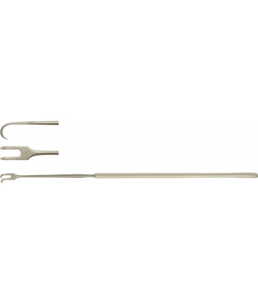 ELCON SIMON FISTULA HOOK 22CM 2 SHARP PRONGS