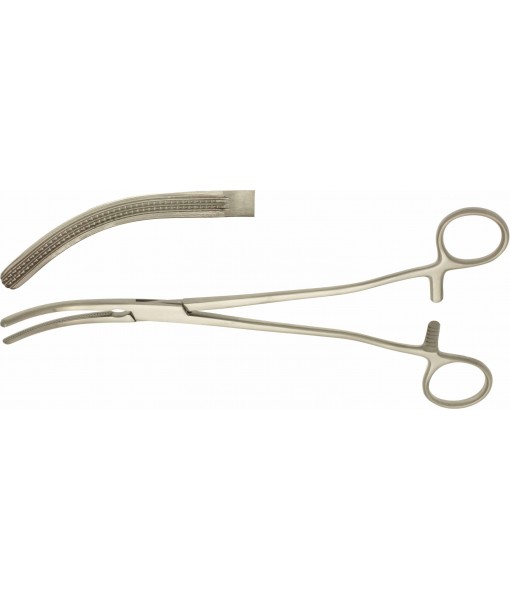 ELCON ROGERS ATRAUMATIC HYSTERECTOMY FORCEPS 245MM CURVED