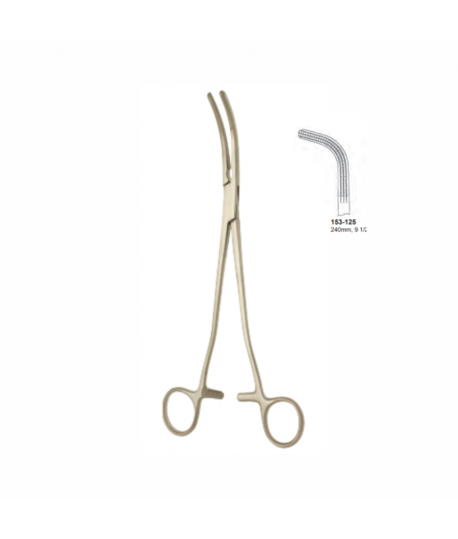 ELCON ROGERS ATRAUMATIC HYSTERECTOMY FORCEPS 240MM STRONG CURVED