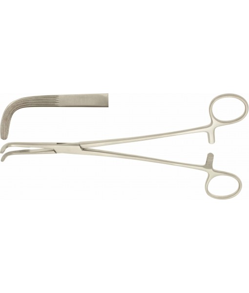 ELCON MIXTER DISSECTING FORCEPS 225MM ANGLED LONGITUDINAL SERRATED