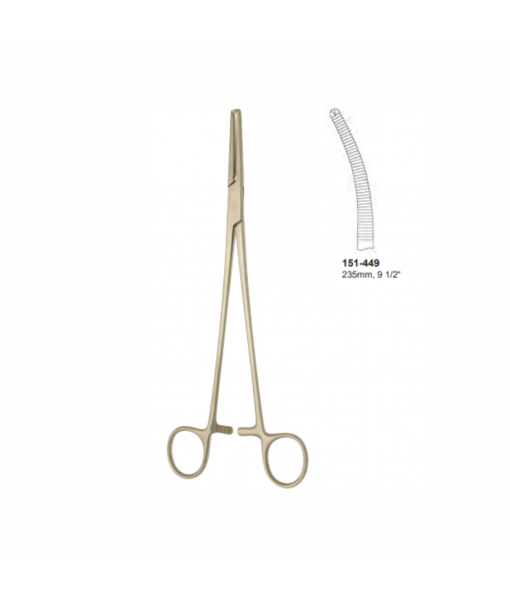 ELCON HOLZBACH ARTERY FORCEPS 235MM CURVED