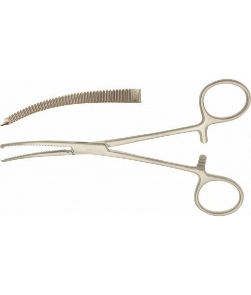 ELCON KOCHER ARTERY FORCEPS 150MM CURVED 1x2 TEETH