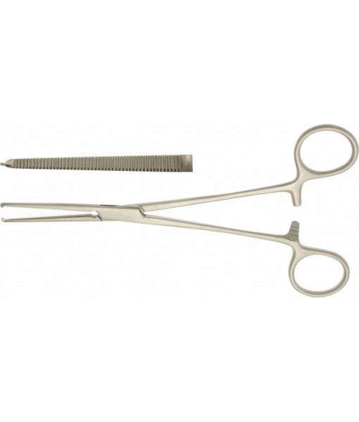 ELCON KOCHER ARTERY FORCEPS 180MM STRAIGHT 1x2 TEETH