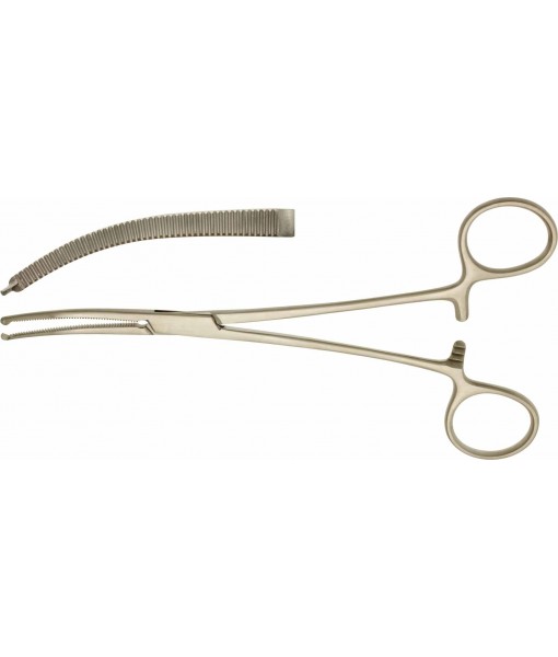 ELCON KOCHER ARTERY FORCEPS 180MM CURVED 1x2 TEETH
