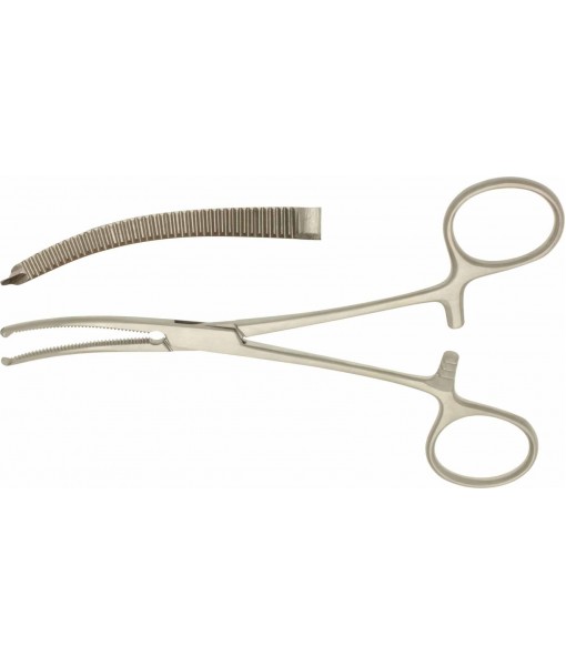ELCON ROCHESTER-OCHSNER ARTERY FORCEPS 140MM CURVED, 1X2 TEETH
