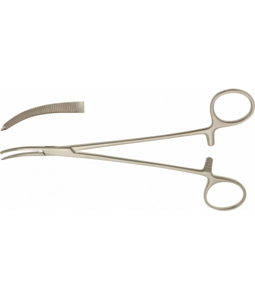 ELCON HALSTED ARTERY FORCEPS 180MM CURVED 1x2 TEETH