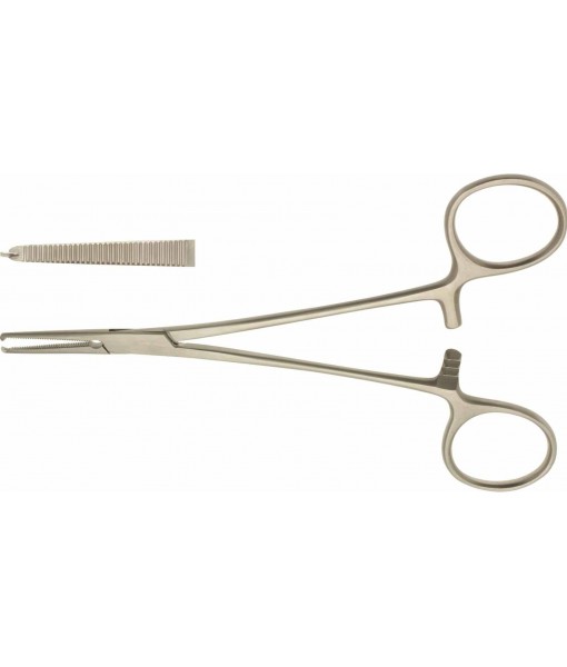 ELCON HALSTED MOSQUITO ARTERY FORCEPS 145MM STRAIGHT, 1x2 TEETH