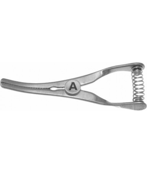 ELCON TITAN ATRAUM. BULLDOG CLAMP CURVED TOTAL LENGTH 40MM, JAWS 14MM FOR ARTERIES