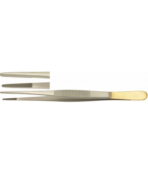 ELCON TUNGSTENGRIP DISSECTING FORCEPS 145MM, STRAIGHT, GRIP 0,5