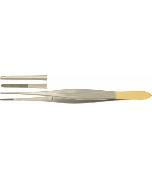 ELCON TUNGSTENGRIP MC INDOE DISSECTING FORCEPS 150MM, STRAIGHT, GRIP 0,4