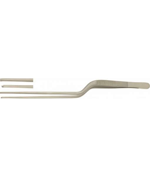 ELCON GRUENDWALD NASAL FORCEPS 215MM, 1X2 TEETH, BAYONET-SHAPED, WORKING LENGTH 115MM