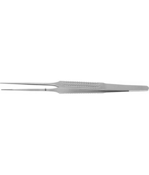 ELCON DEBAKEY ATRAUMATIC MICRO FORCEPS 150MM, STRAIGHT, WIDE FLAT HANDLE, WIDTH 1,2MM
