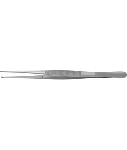 ELCON TISSUE FORCEPS 200MM, STRAIGHT, 1x2 TEETH, DELICATE, WITH GUIDE PIN