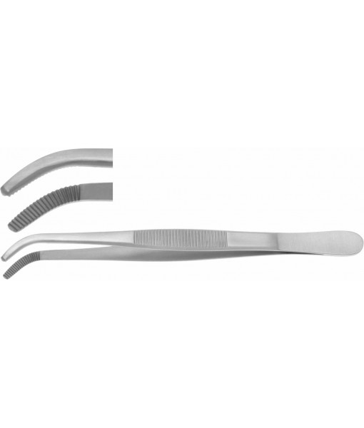 ELCON DISSECTING FORCEPS 145MM, CURVED
