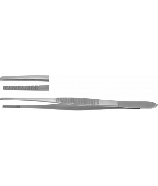 ELCON DISSECTING FORCEPS 200MM, STRAIGHT, SQUARE, SWEDISH PATTERN