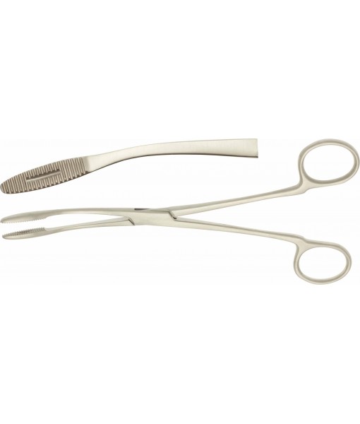 ELCON GROSS-MAIER SPONGE FORCEPS 200MM, CURVED WITHOUT RATCHET