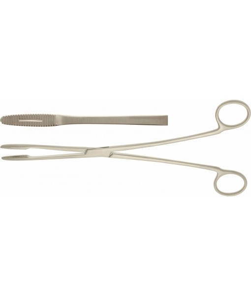 ELCON GROSS-MAIER SPONGE FORCEPS 265MM STRAIGHT, WITHOUT RATCHET