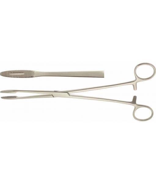 ELCON GROSS-MAIER SPONGE FORCEPS 265MM STRAIGHT, WITH RATCHET