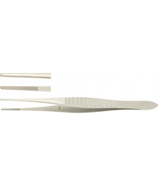 ELCON GILLIES DISSECTING FORCEPS 155MM, STRAIGHT, WITH GUIDE PIN