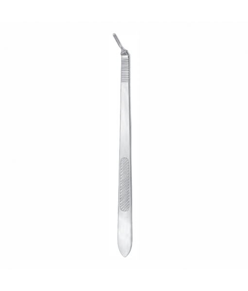 ELCON SCALPEL HANDLE NO.3L CURVED 21CM FOR BLADES FIG