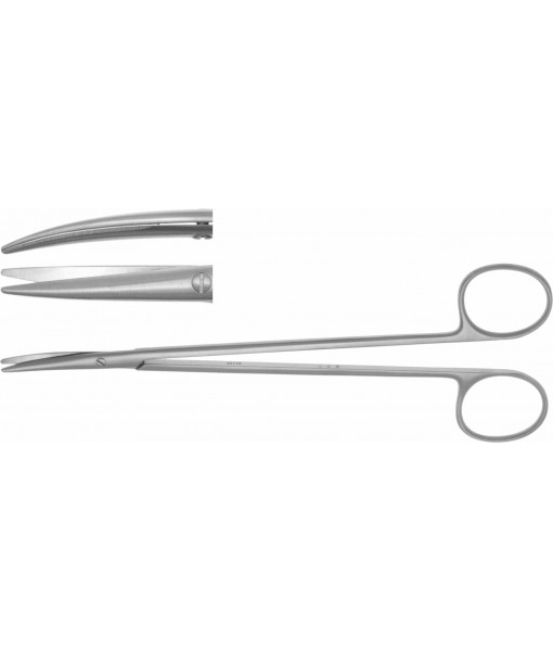 ELCON TOENNIS-ADSON DISSECTION SCISSORS 175MM, CURVED, BLUNT, VERY FINE MODEL ST