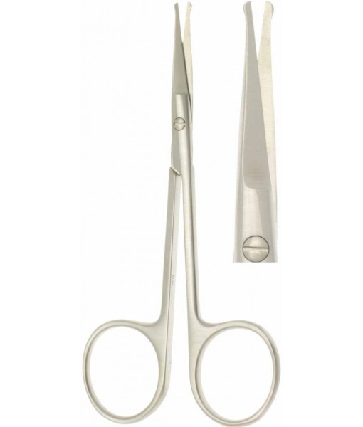 ELCON BOWMAN VESSEL SCISSORS 115MM, STRAIGHT, BUTTONED St