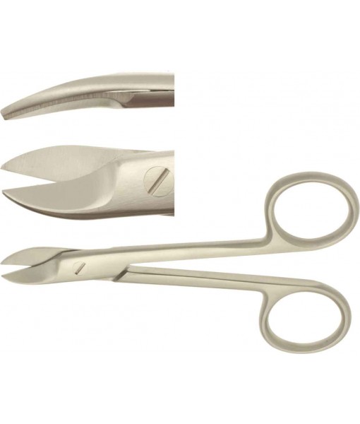 ELCON BEEBEE WIRE SCISSORS 105MM, CURVED, POINTED ST