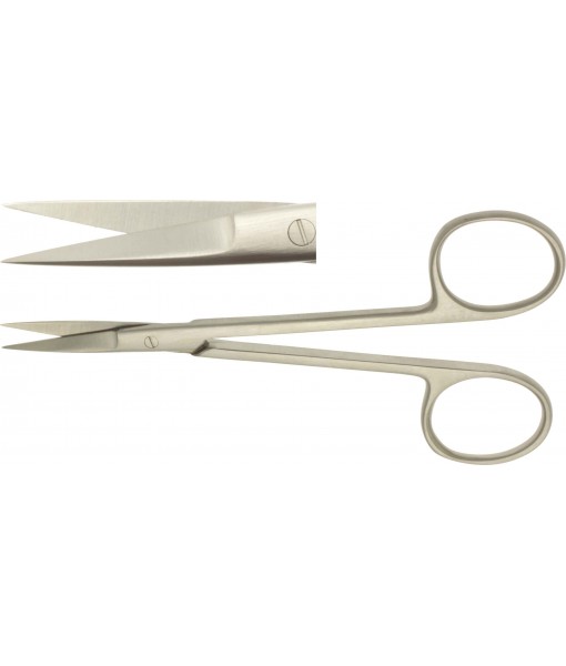 ELCON TIGHTLY FINE DISSECTION SHEARS 120MM, STRAIGHT, POINTED ST