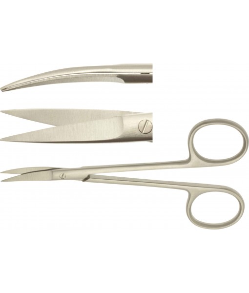 ELCON TIGHTLY FINE DISSECTION SHEARS 120MM, CURVED, POINTED ST