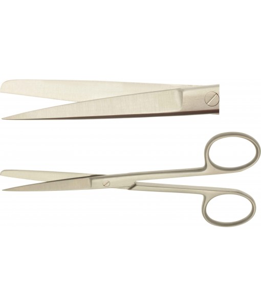 ELCON SURGICAL SCISSORS 130MM, STRAIGHT, POINTED/BLUNT, SLIM MODEL ST
