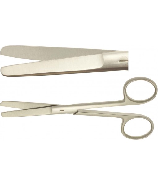 ELCON SURGICAL SCISSORS 130MM, STRAIGHT, BLUNT, SLIM MODEL ST