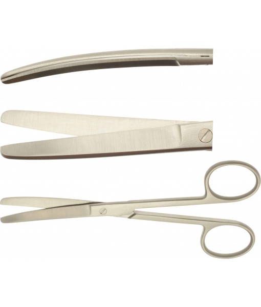 ELCON SURGICAL SCISSORS 130MM, CURVED, POINTED/STUMP, SLIM MODEL St