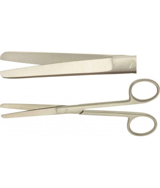 ELCON SURGICAL SCISSORS 145MM, STRAIGHT, BLUNT, SLIM MODEL ST