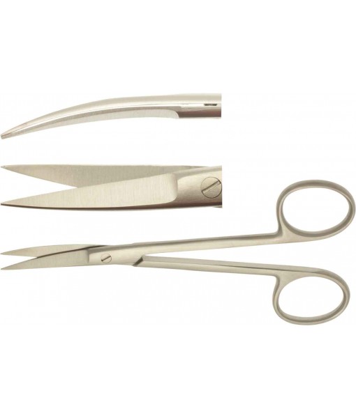ELCON WAGNER SURGICAL SCISSORS 120MM, CURVED, POINTED ST
