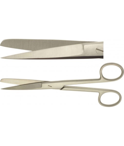 ELCON SURGICAL SCISSORS 165MM, STRAIGHT, POINTED/BLUNT ST