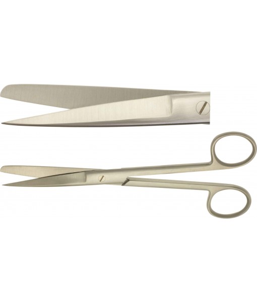 ELCON SURGICAL SCISSORS 185MM, STRAIGHT, POINTED/BLUNT ST