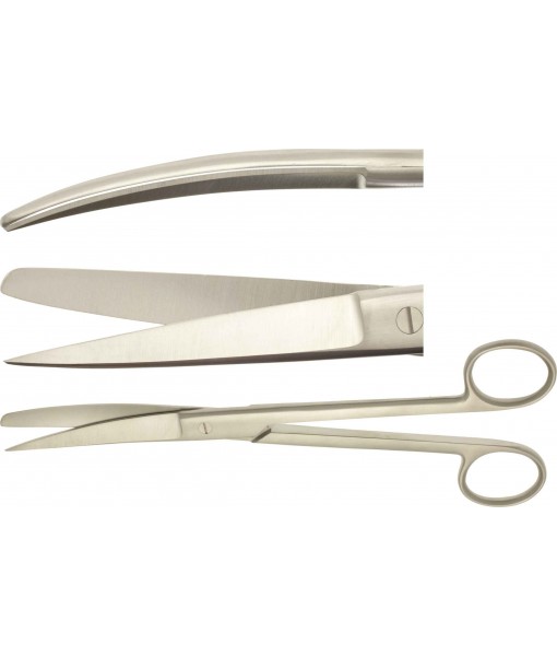 ELCON SURGICAL SCISSORS 200MM, CURVED, POINTED/STUMP ST