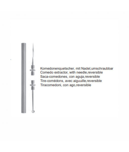 ELCON UNNA-VIDAK COMEDONE EXTRACTOR 115MM REVERSIBLE