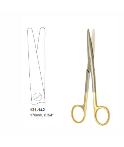 ELCON TUNGSTENCUT MAYO-STILLE DISSECTING SCISSORS, 170MM, STRAIGHT, BLUNT