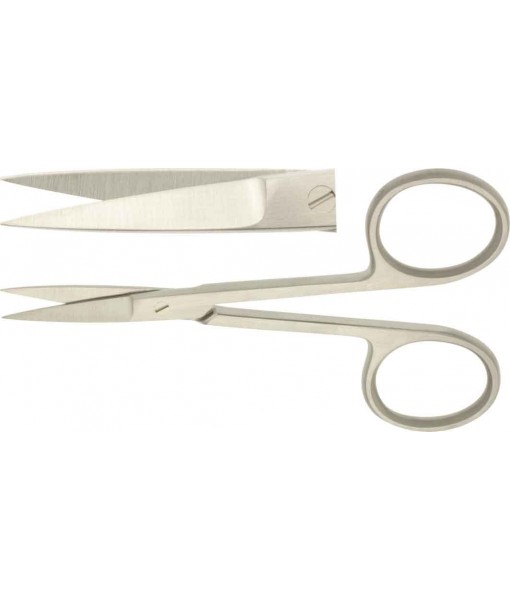 ELCON IRIS SCISSORS 90MM, STRAIGHT, SPITZ St