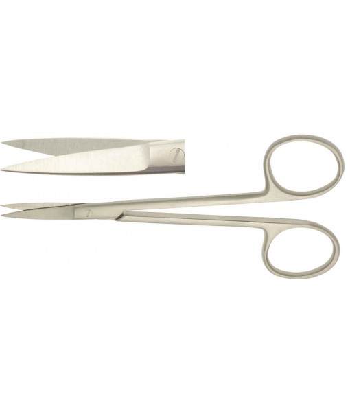 ELCON IRIS SCISSORS 115MM STRAIGHT, POINTED, OVAL STALKS St