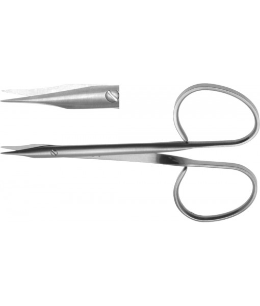 ELCON RIBBON-TYPE TENDON SCISSORS, 100MM STRAIGHT, POINTED St