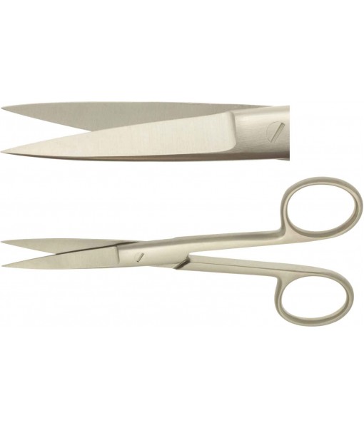 ELCON SURGICAL SCISSORS 130MM, STRAIGHT, POINTED ST